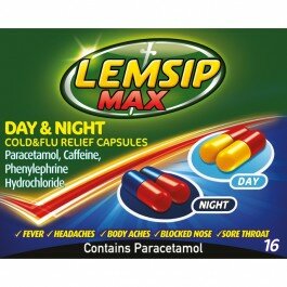 Lemsip Max Cold and Flu Day and Night Capsules 16