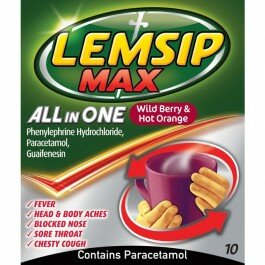 Lemsip Max All in One Wild Berry and Hot Orange 10