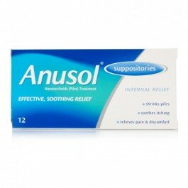 Anusol Suppositories 12 pack