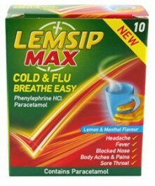 Lemsip Max Cold and Flu Breathe Easy 10