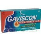 Gaviscon extra strength tablets lemon 12 pack