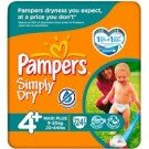 Pampers Simply Dry Maxi Plus 24