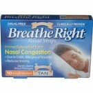 Breathe Right Nasal Strips Natural SM/MED 10